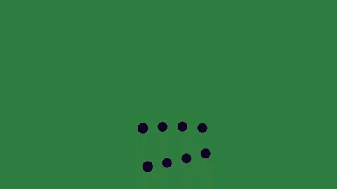 Black dots on it and isolated isolated on green screen background Stock Footage 336890241