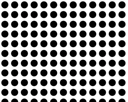 Black dots vertically placed on a white background Stockillustratie