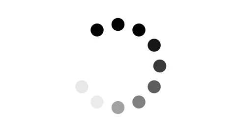Black dots on white background circle preloader loop infinite animation Stock Footage 132626721