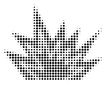 Black Dotted Explosion Boom Icon Illustrazione stock