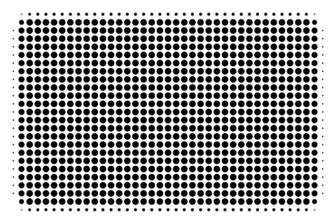 Black Dotted Filled Rectangle Icon Stock Illustration