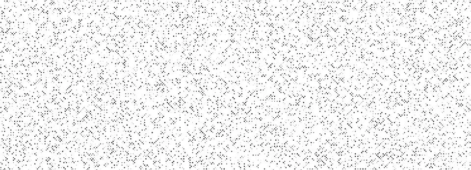 Black dotted noise grid texture. Comic pixel grain pattern. Polka dot particle Stock Illustration