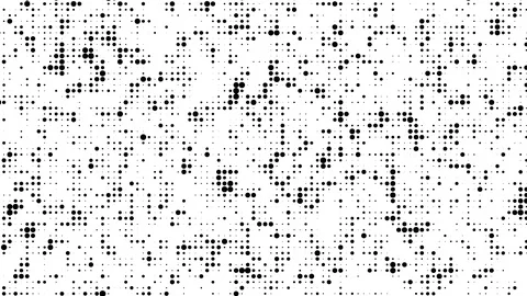 Black Dotted Noise Motion On White Background. Stock Footage 108437578