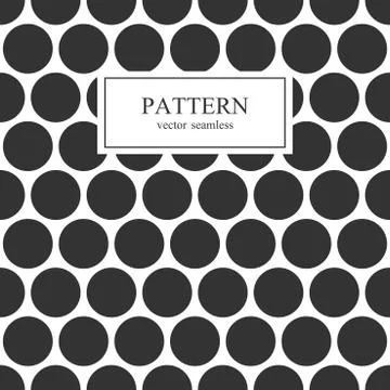 Black dotted seamless geometric pattern. イラスト素材