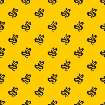 Black dotted snake pattern vector 스톡 일러스트