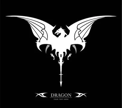 Black Dragon, Dragon Stock Illustration