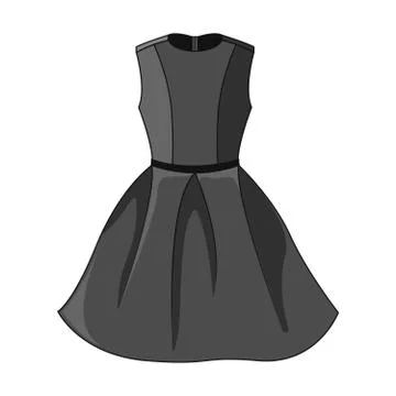 Black dress Illustrazione stock