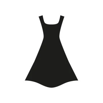 Black dress vector Stock Illustration