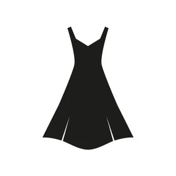 Black dress vector Stock Illustration