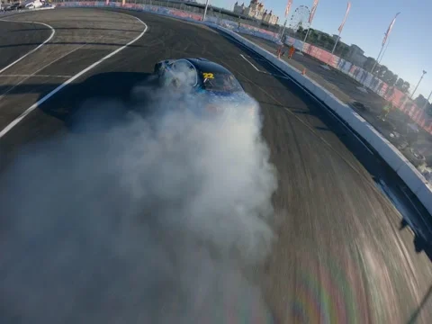 Black drift car 動画素材 147529213