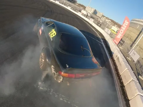 Black drift car 動画素材 183751193