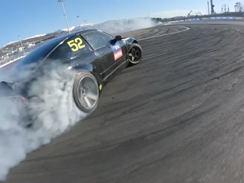 Black drift car 動画素材 184088359