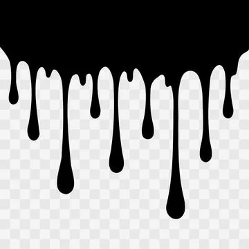 Black dripping paint Stock Illustration