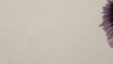 Black Drops Flow on Wet Textured Paper Surfase Vidéo 73086283