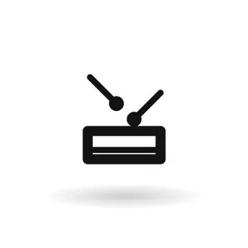 Black drum line icon Stock Illustration