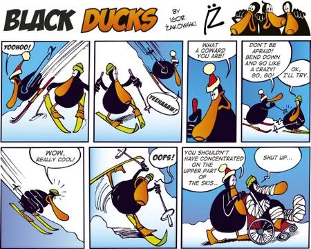 Black Ducks Comics episode 35 Stock Illustration