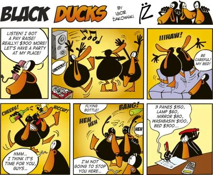Black Ducks Comics episode 47 イラスト素材