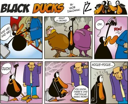 Black Ducks Comics episode 5 Stock Illustration