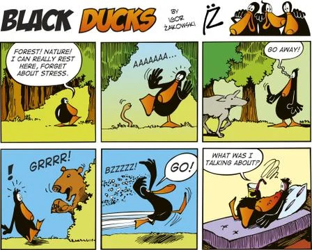 Black Ducks Comics episode 58 イラスト素材