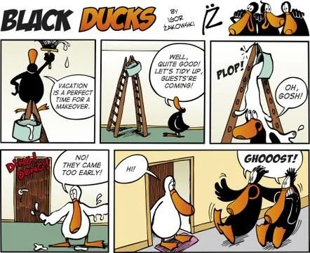 Black Ducks Comics episode 73 イラスト素材