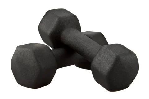 Black dumbbells 写真素材