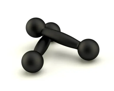 Black dumbells Stock Illustration
