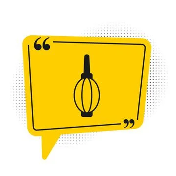 Black Dust blower icon isolated on white background. Air duster. Lens clean.. Stock Illustration