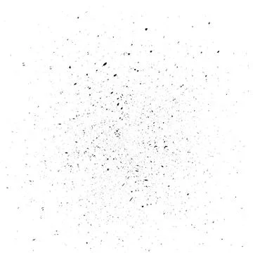 Black dust isolated on white background. Template for projects. Small parti.. Illustrazione stock