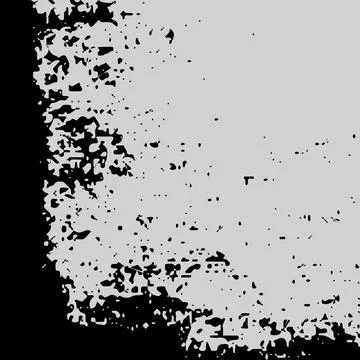 Black dusty scratchy texture. Abstract grainy background, old painted wall... Stock Illustration
