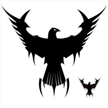 Black Eagle Stock Illustration