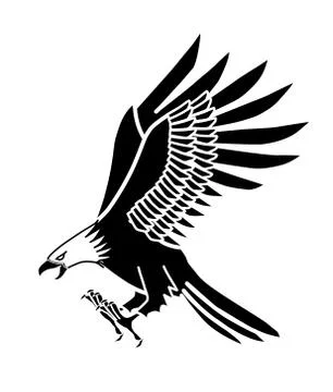 Black Eagle Stock Illustration