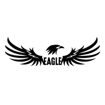 Black Eagle Vector Stock Illustration