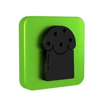 Black Easter cake icon isolated on transparent background. Happy Easter. Gree Stock Illustration