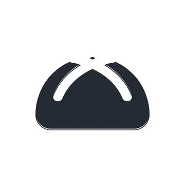 Black Easter cake icon isolated on white background. Happy Easter.  Vector Stock Illustration