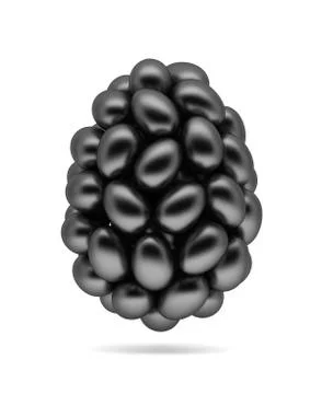 Black easter eggs Illustrazione stock