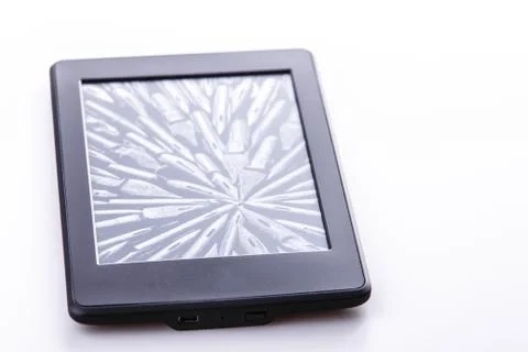 Black ebook reader or tablet Stock Photos