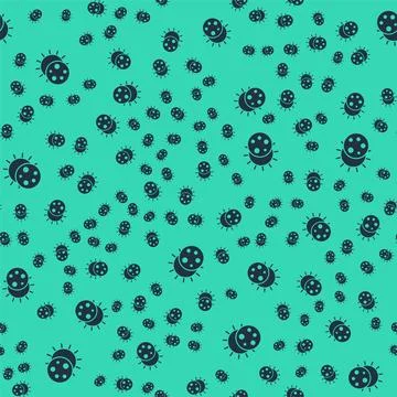 Black Eclipse of the sun icon isolated seamless pattern on green background Stock Illustration