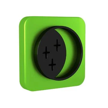 Black Eclipse of the sun icon isolated on transparent background. Total son.. Stock Illustration