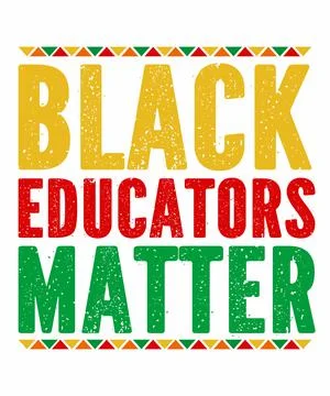 Black Educators Matter Stock Illustration
