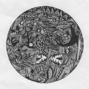 The Black Egg Stock Illustration