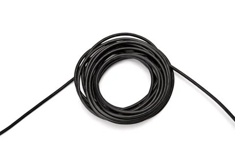 Black electric cable Stock Photos
