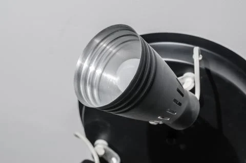 Black electric ceiling, closeup Stock Photos