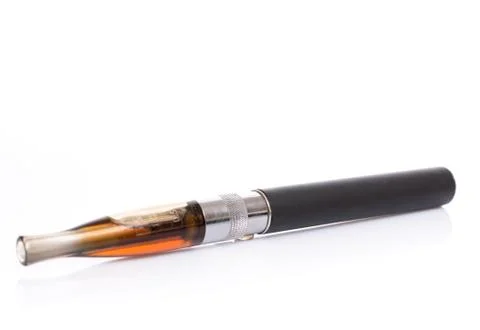 Black electronic cigarette Stock Photos