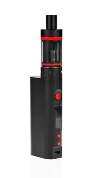 Black electronic cigarette Stock Photos