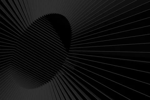 The Black element background.Black abstract background design.3D render Illustrazione stock