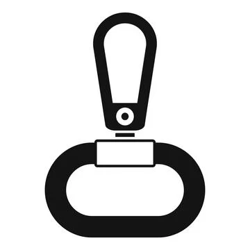 Black empty hanging handrail loop for bus or train Illustrazione stock