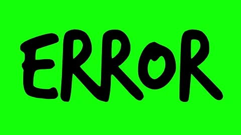 Black error text line boil effect animation Stock-Footage 342830027