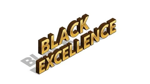 Black excellence displayed Stock Illustration
