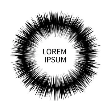 Black exploding stars イラスト素材