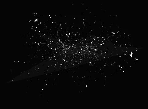 Black explosion cloud. Abstract vector illustration. Stock Illustration